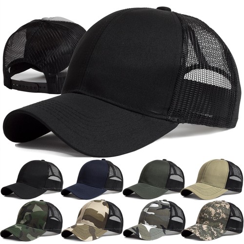 Mens trucker hat mesh - trucker, back